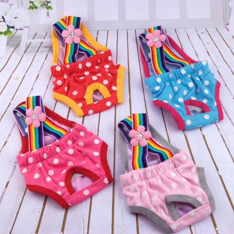 Dots Pet Dog Shorts Diaper