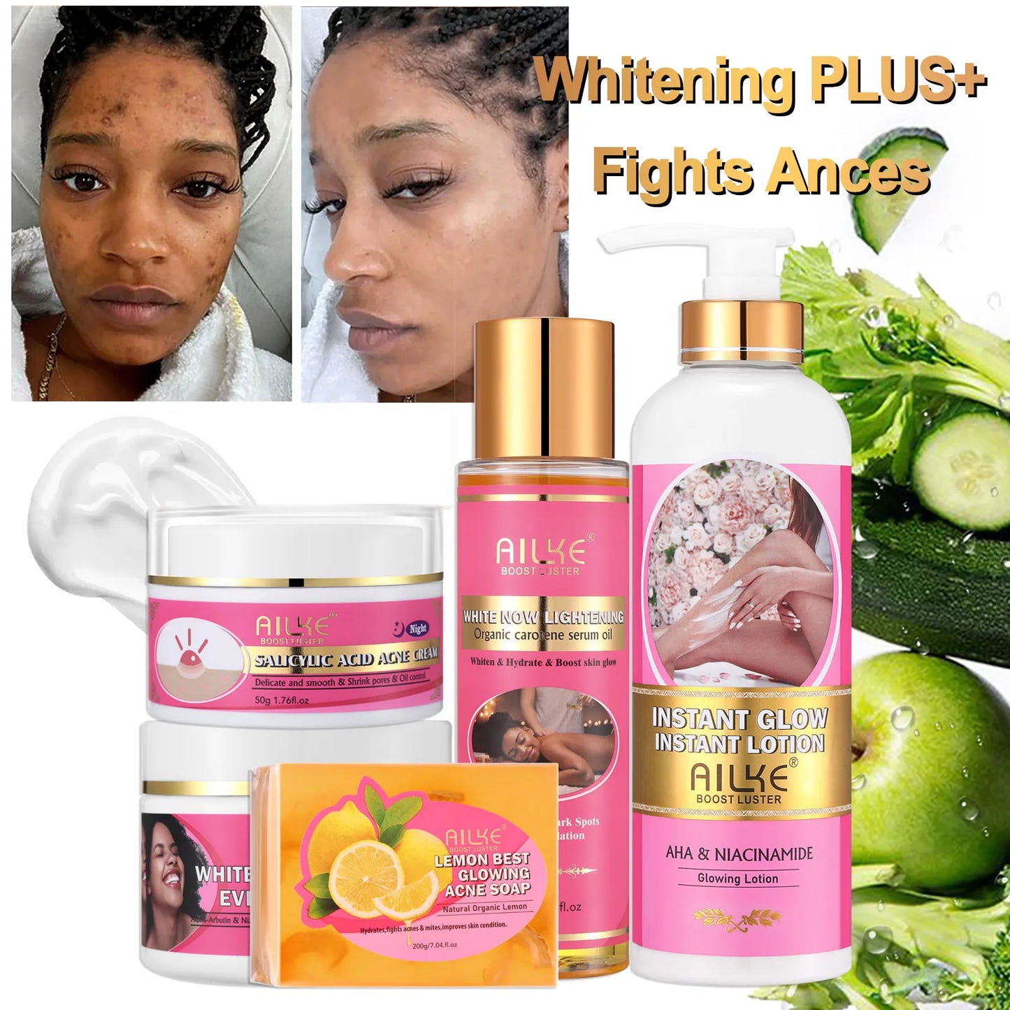 AILKE Natural Skin Cleansing Set,