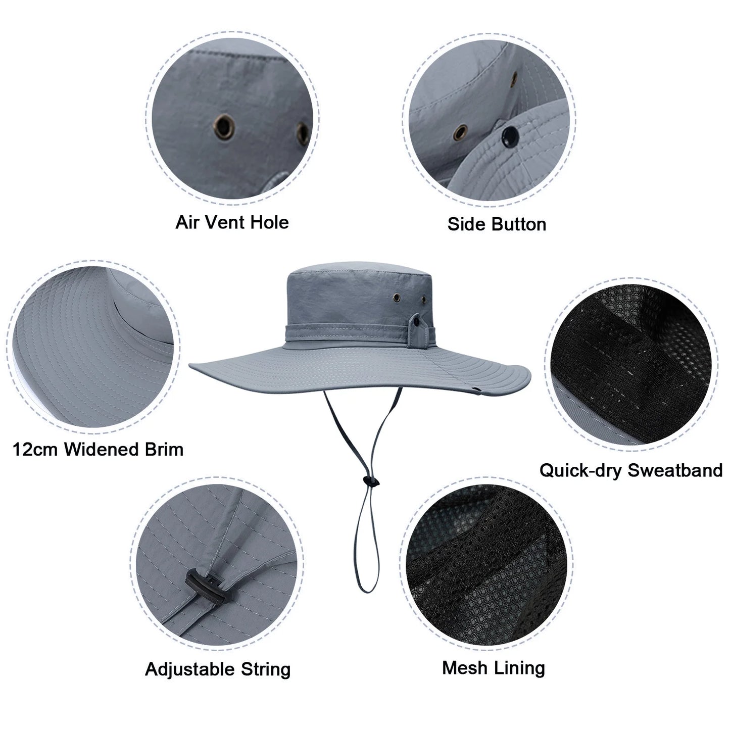 Adjustable Outdoor Fishing Hat