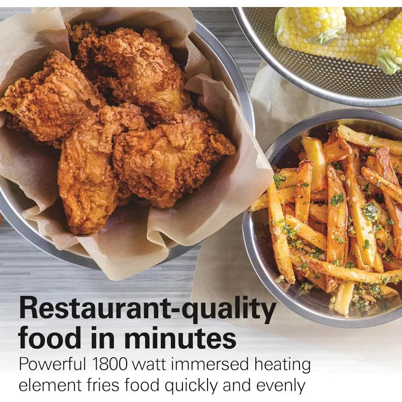 Deep Fryer with 2 Frying Baskets,
