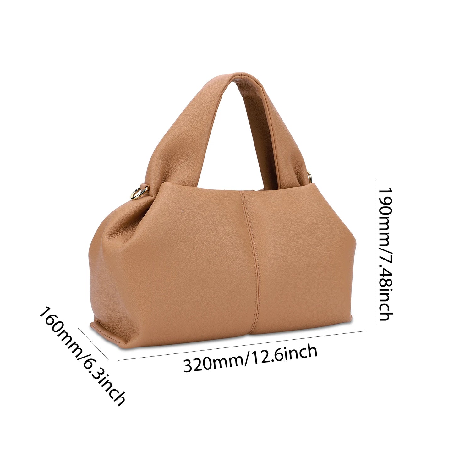 Fashion Ruched Hobo Women Handbag