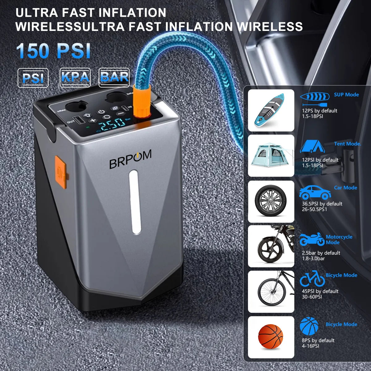 Car Jump Starter Air Compressor