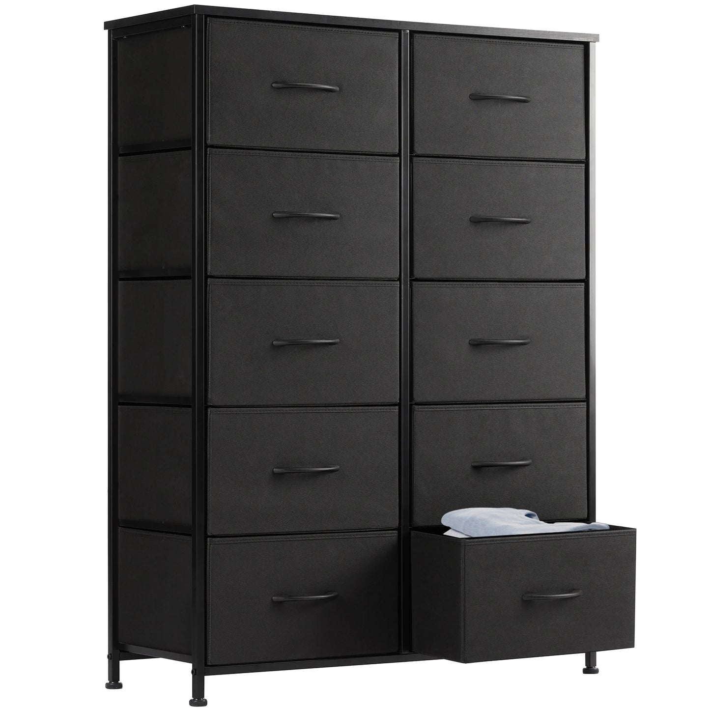 10 Fabric Drawers Wardrobe Steel Frame Storage Cabinet