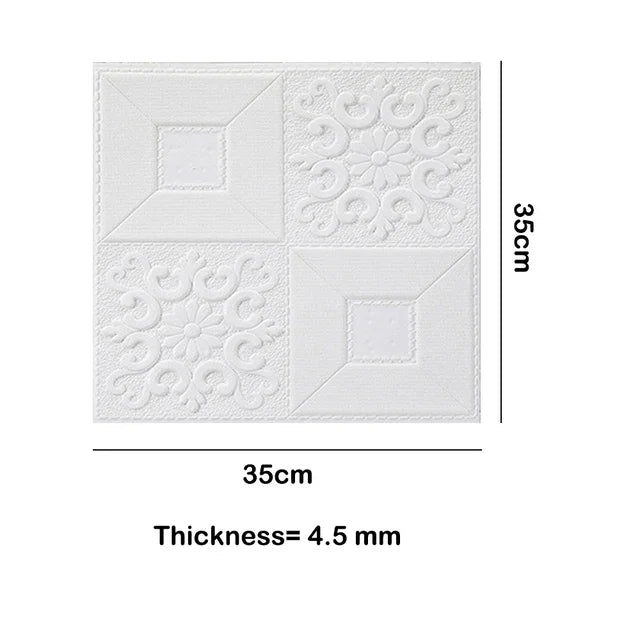 Foam 3D Wall Stickers Self Adhesive Panels