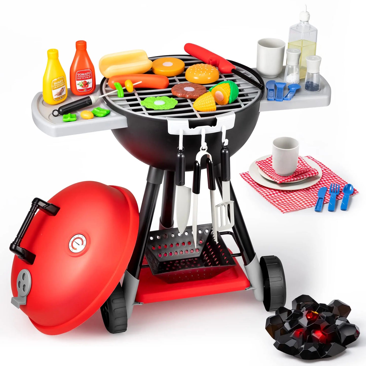 25pc Toy Barbecue Grill Set for Kids