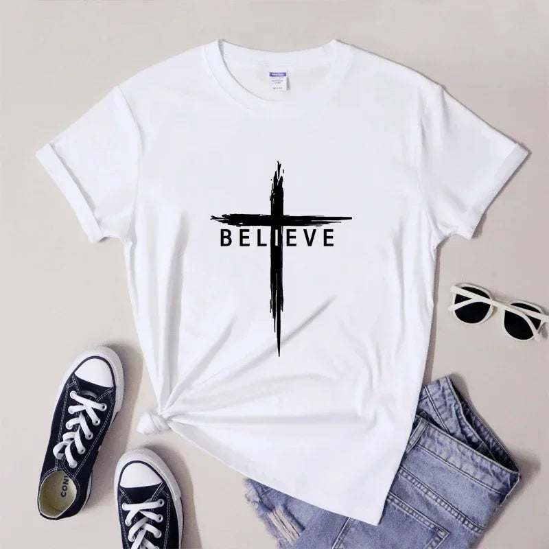 Christian Cross T-Shirt for Women