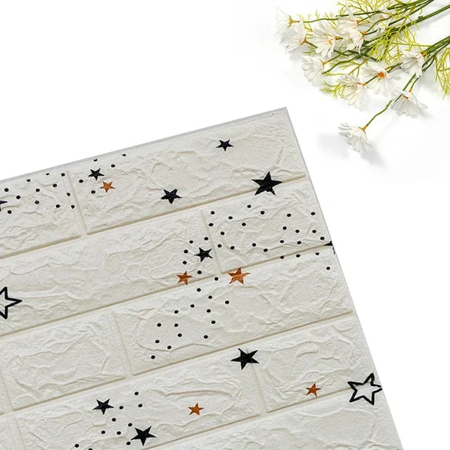 Foam 3D Wall Stickers Self Adhesive Panels