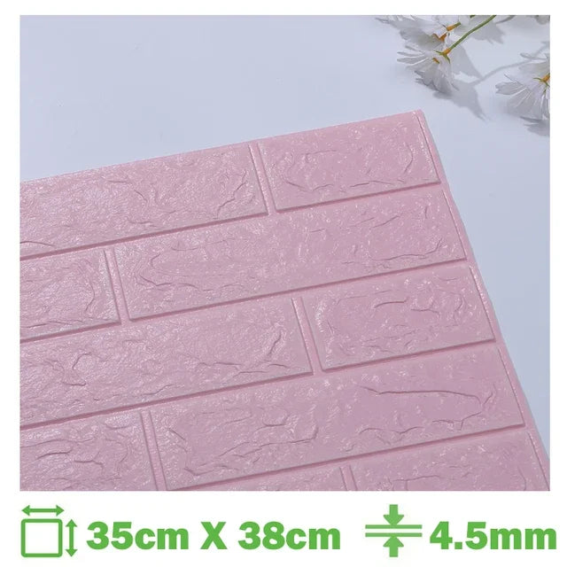 Foam 3D Wall Stickers Self Adhesive Panels