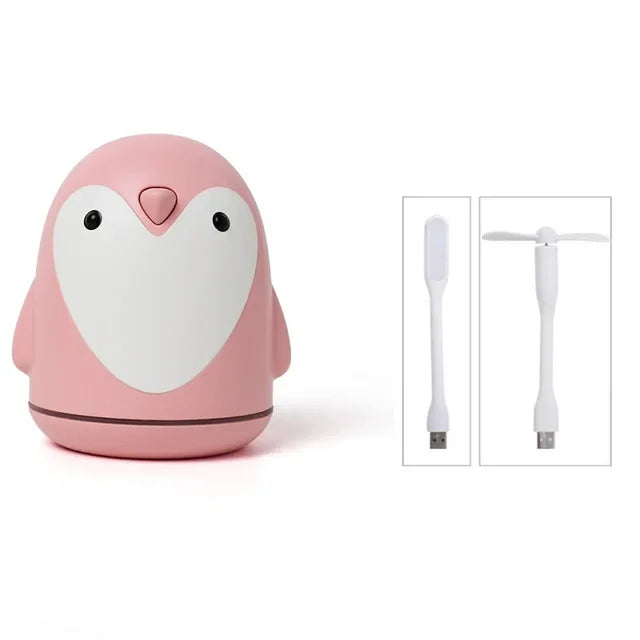 220ml Penguin USB Air Diffuser for Home Office Car - Essential Oil Aroma Humidifier Mist Maker Cute humidifier Difusor Diffusers