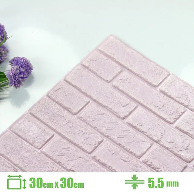 Foam 3D Wall Stickers Self Adhesive Panels