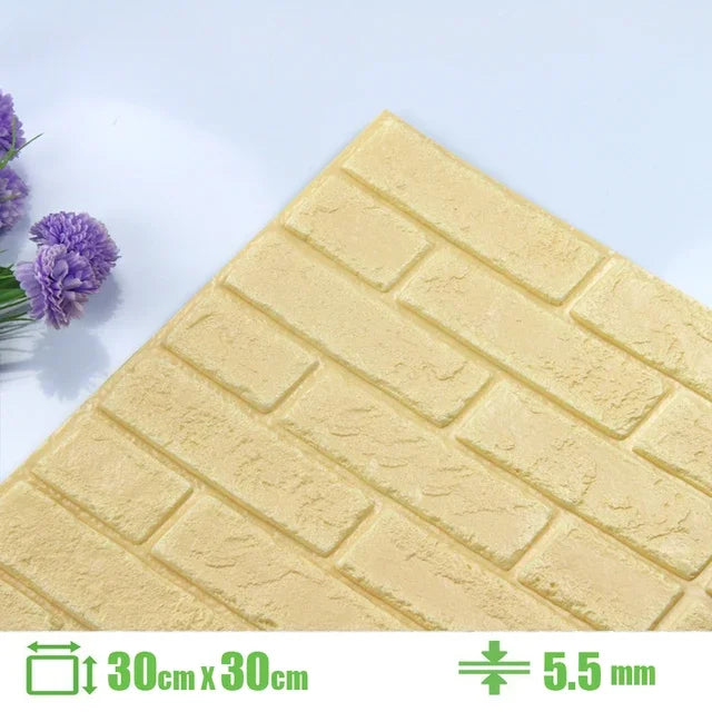 Foam 3D Wall Stickers Self Adhesive Panels