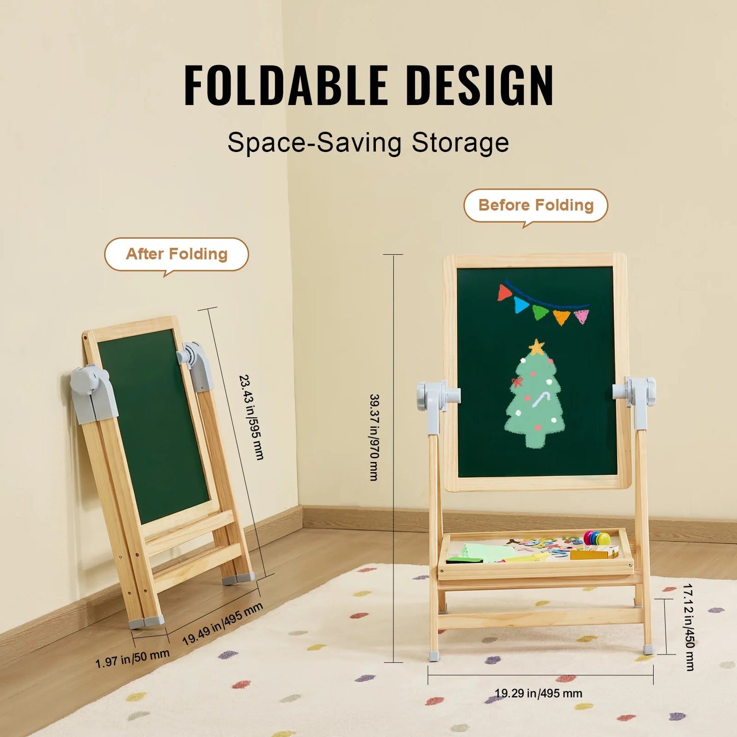 VEVOR Standing Magnetic Drawing Board