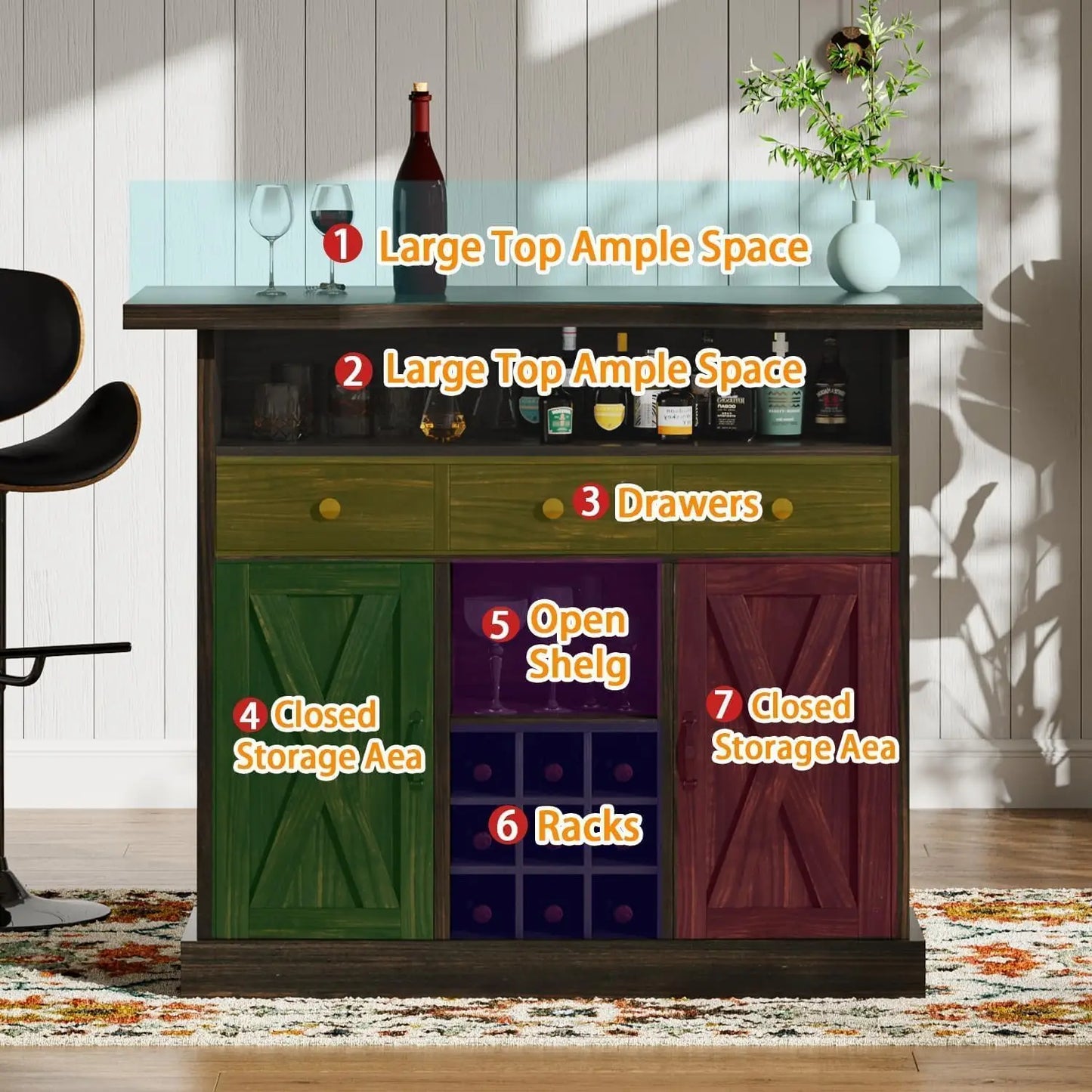 Farmhouse Home Bar \