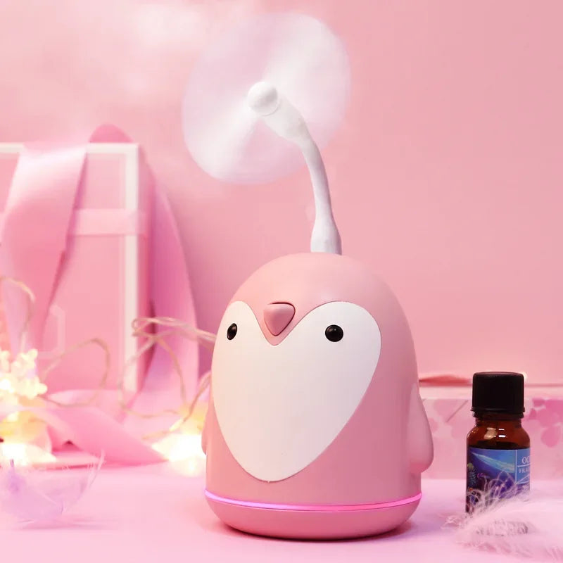 220ml Penguin USB Air Diffuser for Home Office Car - Essential Oil Aroma Humidifier Mist Maker Cute humidifier Difusor Diffusers