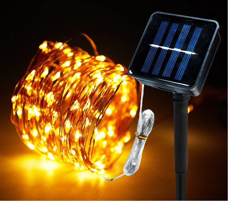 Solar LED Fairy Lights With 100 LEDs For Outdoor Decor