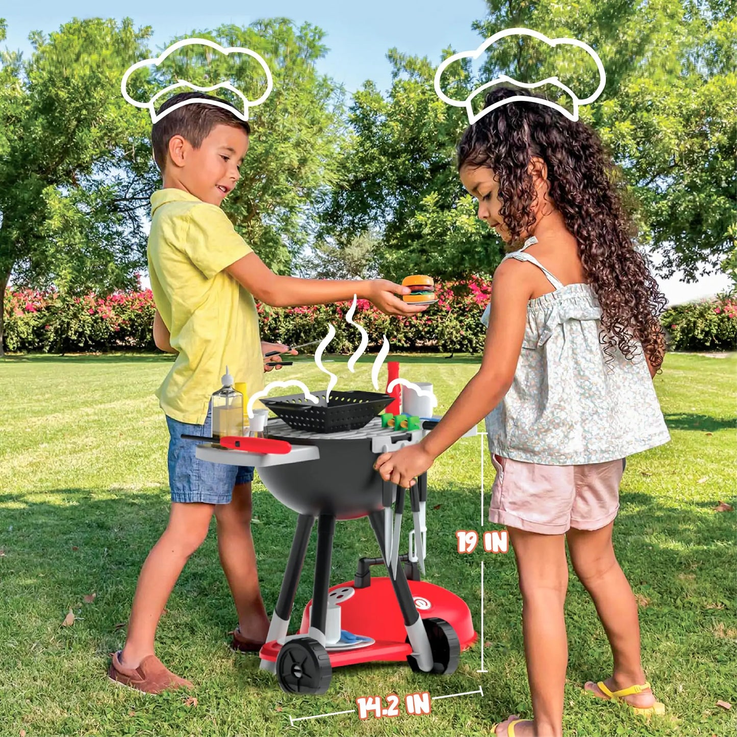 25pc Toy Barbecue Grill Set for Kids