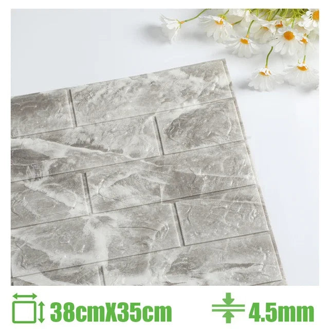 Foam 3D Wall Stickers Self Adhesive Panels