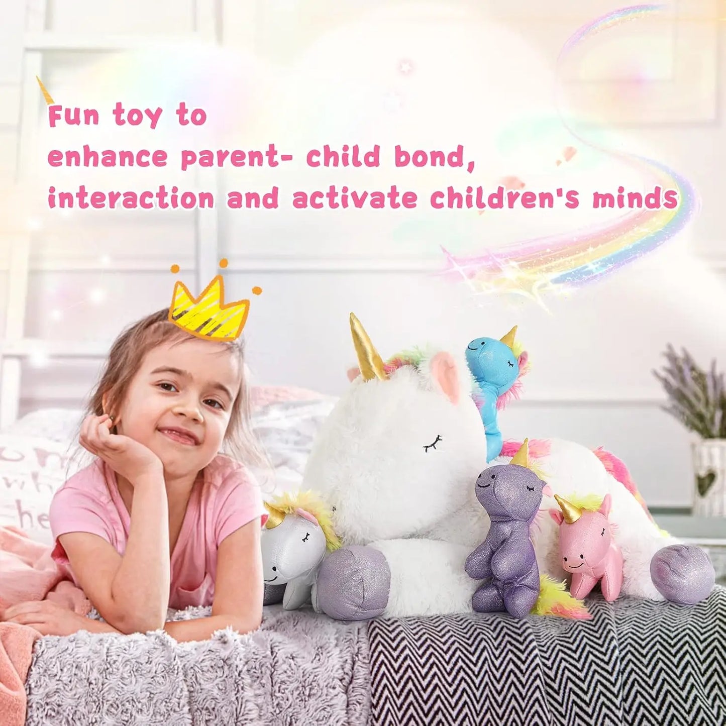 22'' Unicorn Stuffed Animal for Girls