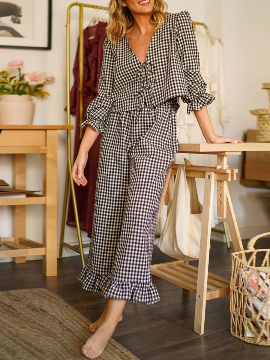 Elegant 2-Piece Floral Print