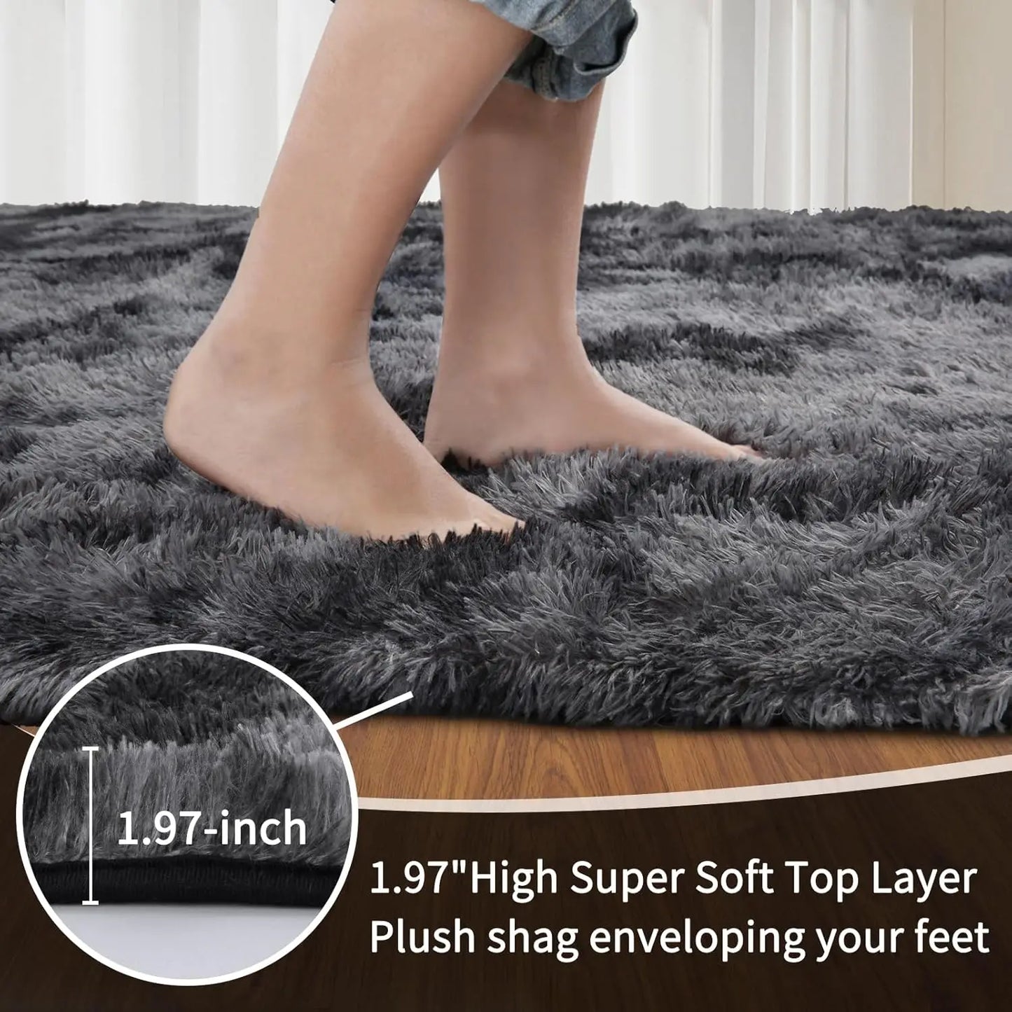 8x10 Shaggy Soft Plush Area Rugs