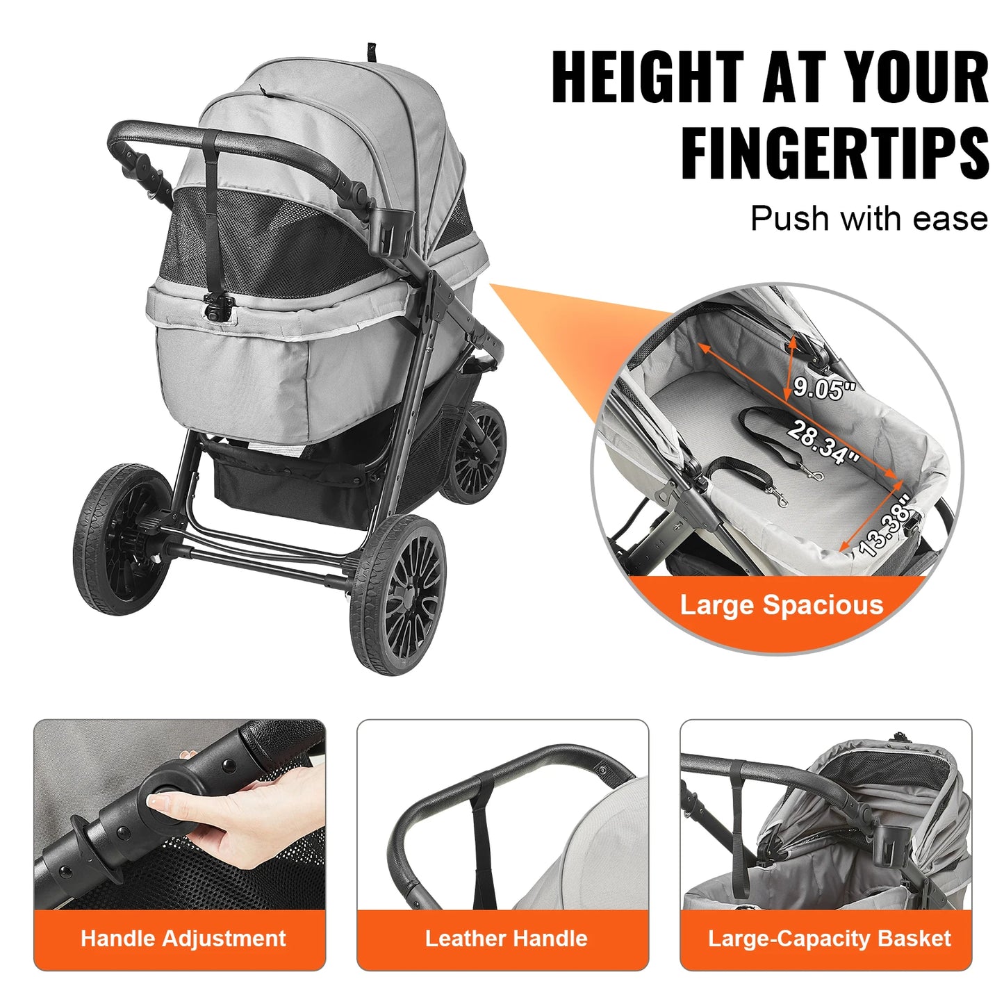 VEVOR Pet Stroller