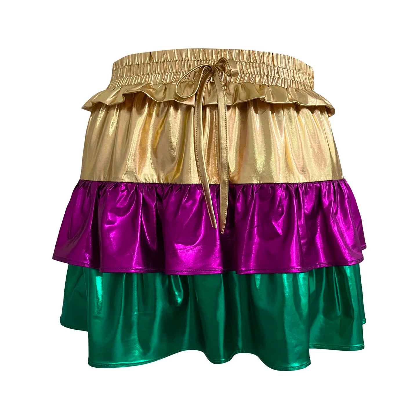 Mardi Gras Summer Shorts Skirt \