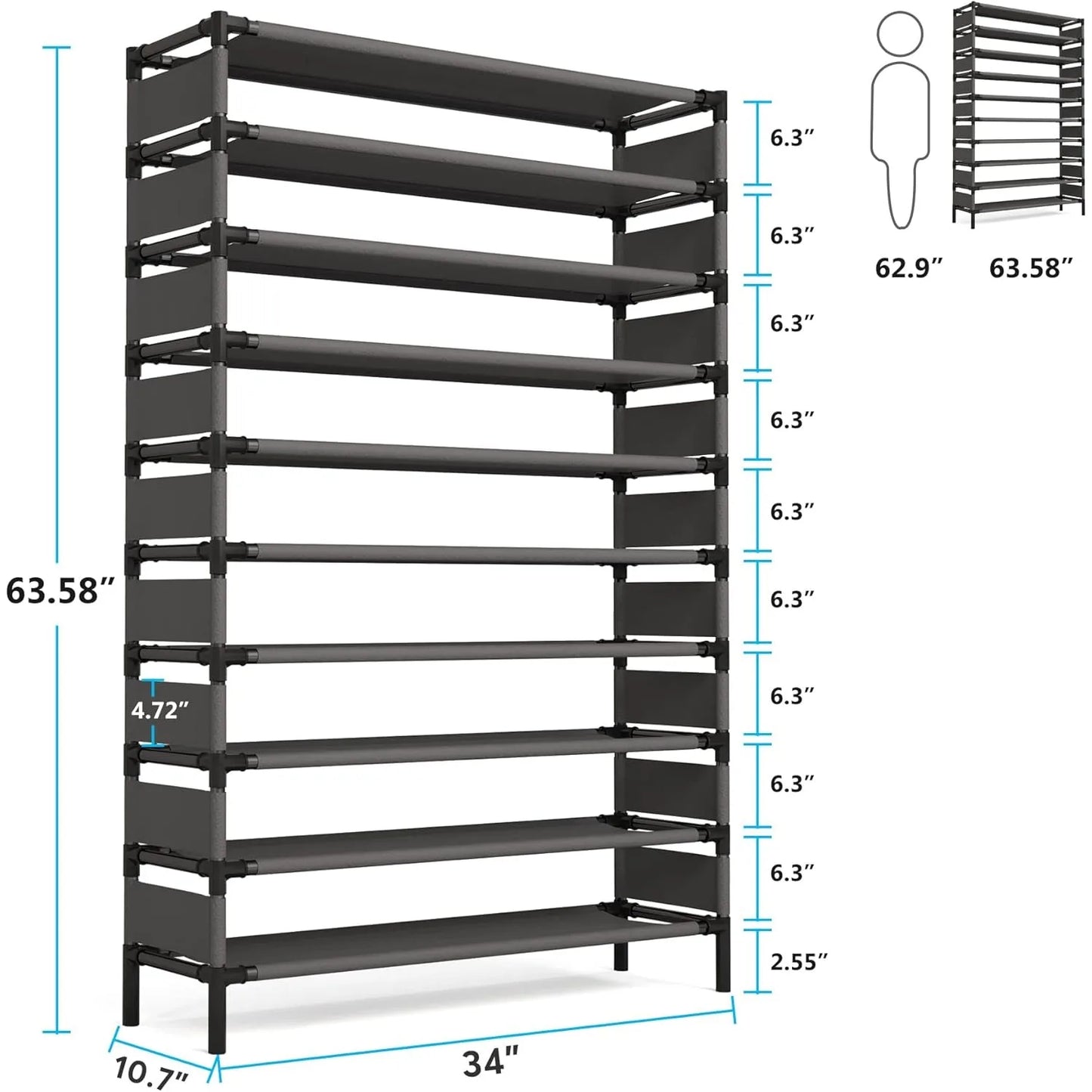 Multi-layer storage Rack,