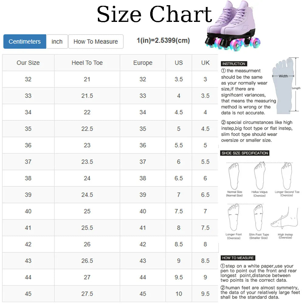 Outdoor Sneakers PU Leather Roller Skates