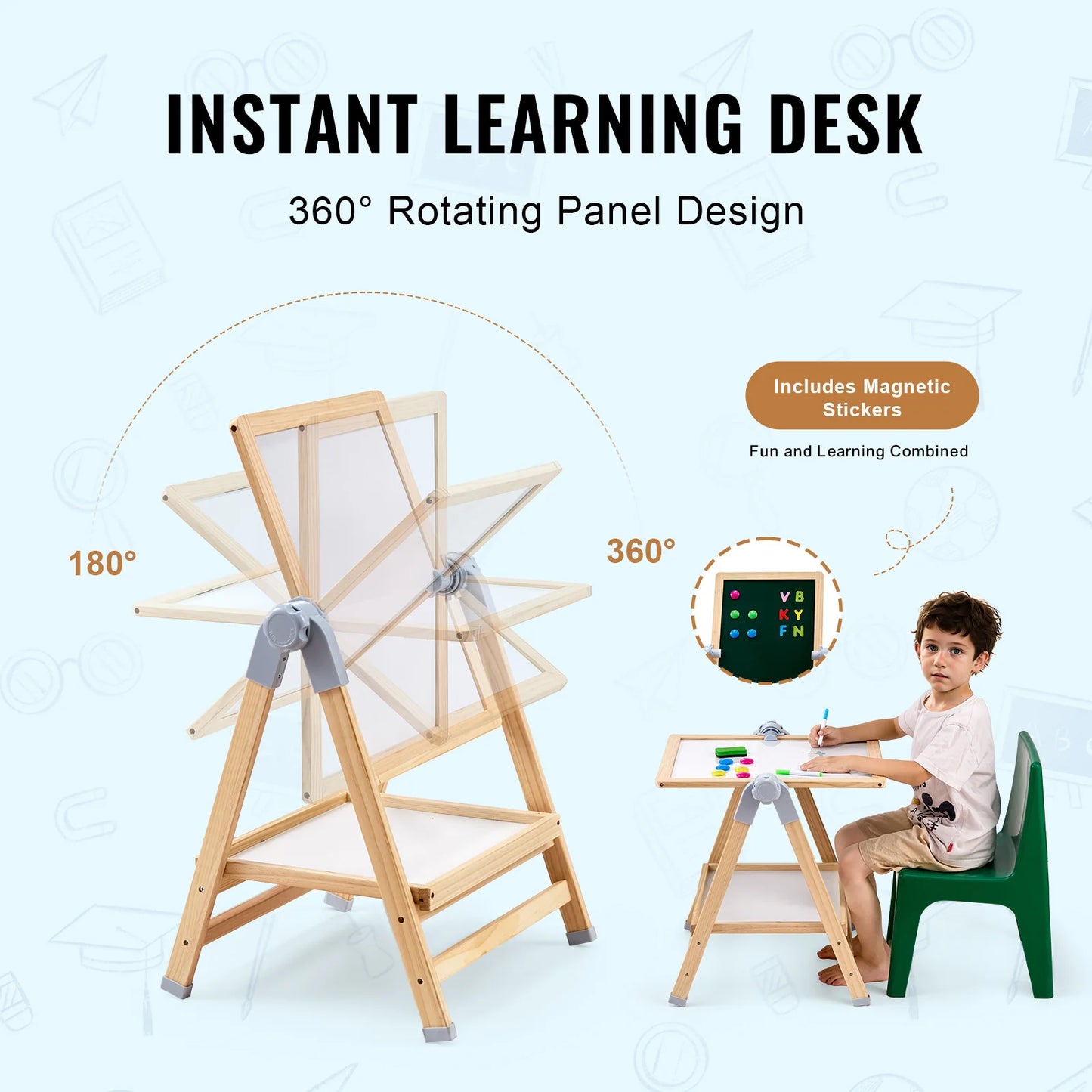 VEVOR Standing Magnetic Drawing Board