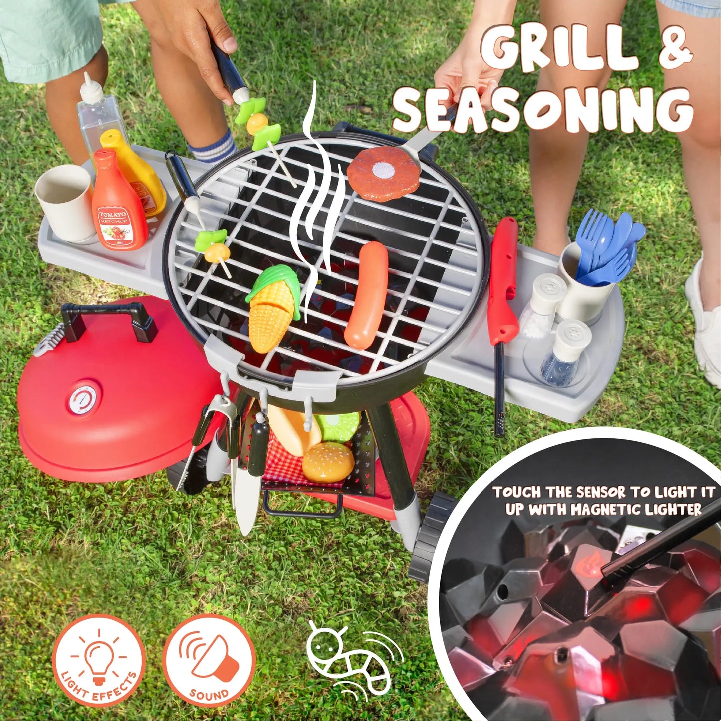 25pc Toy Barbecue Grill Set for Kids
