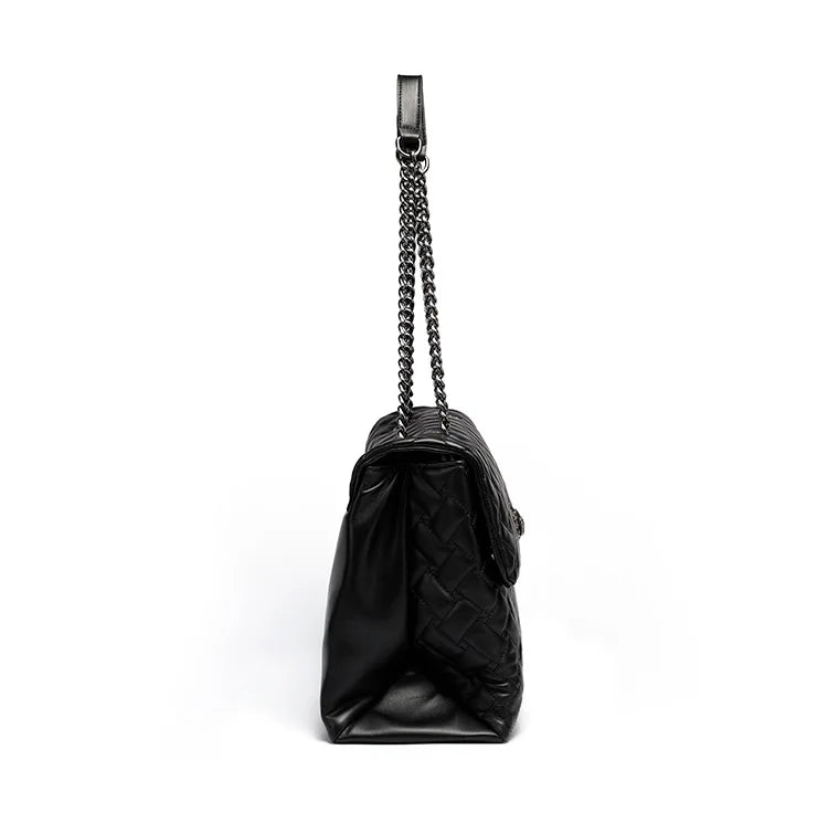 2024 New Trendy Women's Bag with Herringbone Chain Crossbody Bag, Eagle Head, Shoulder Bag, and Large Bag