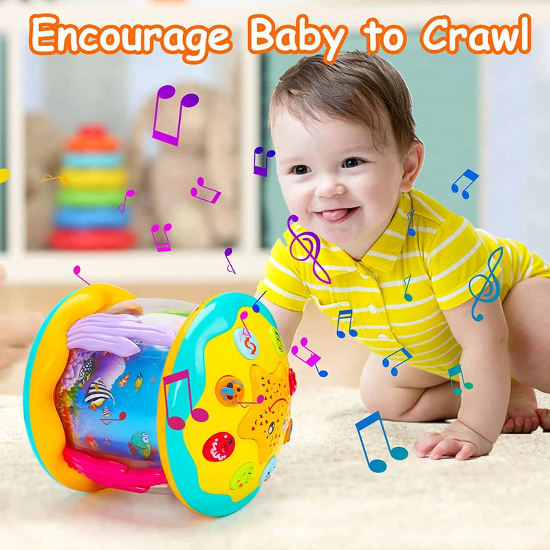 Baby Toys 1-3 Years Babies Ocean Light Rotary Projector Musical Toy