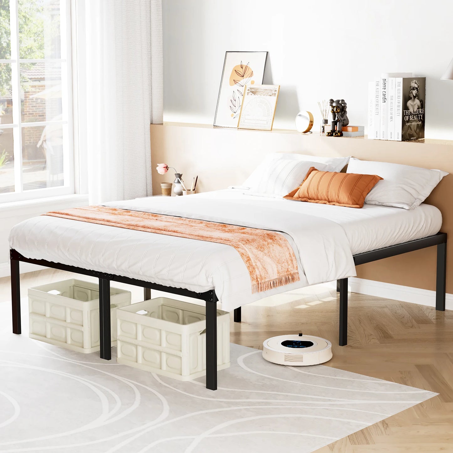 JHK Basic Twin Full Queen King Size Bed Frame