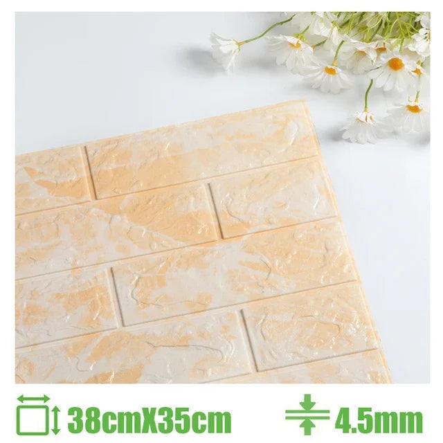 Foam 3D Wall Stickers Self Adhesive Panels