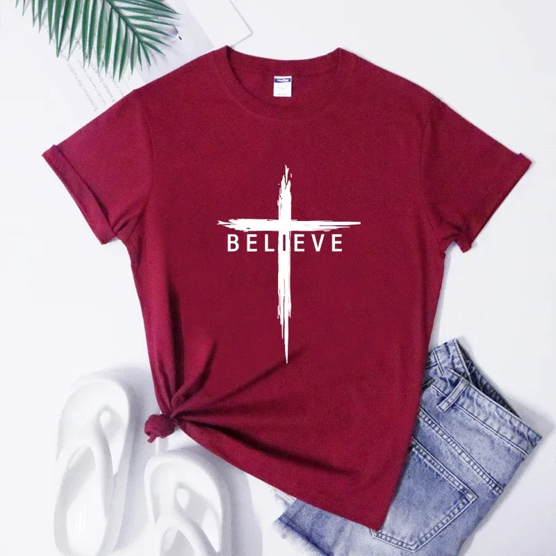 Christian Cross T-Shirt for Women