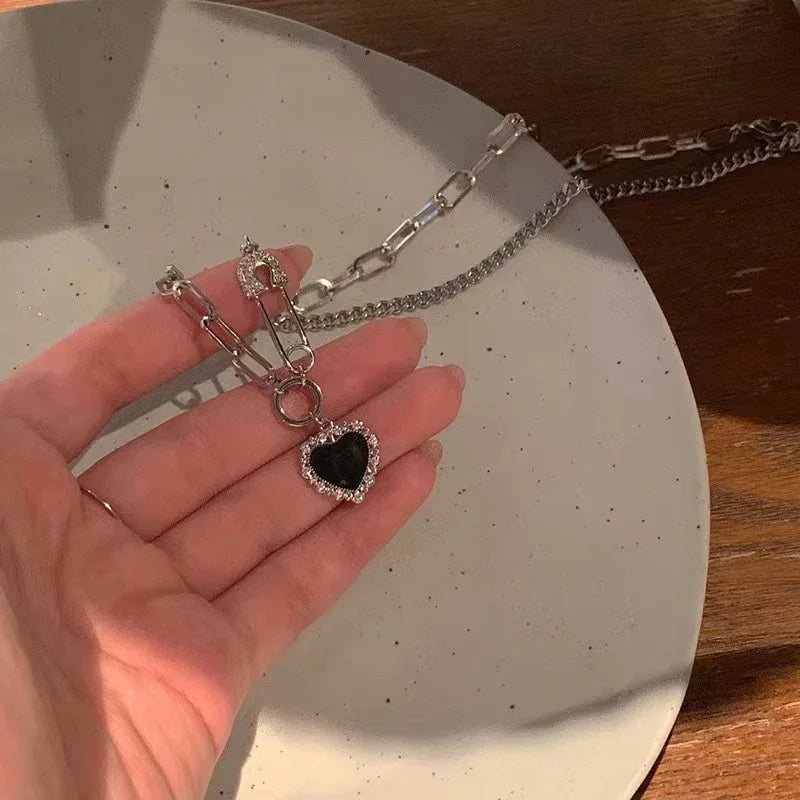 925 Sterling Silver Three-Layer Round Necklace