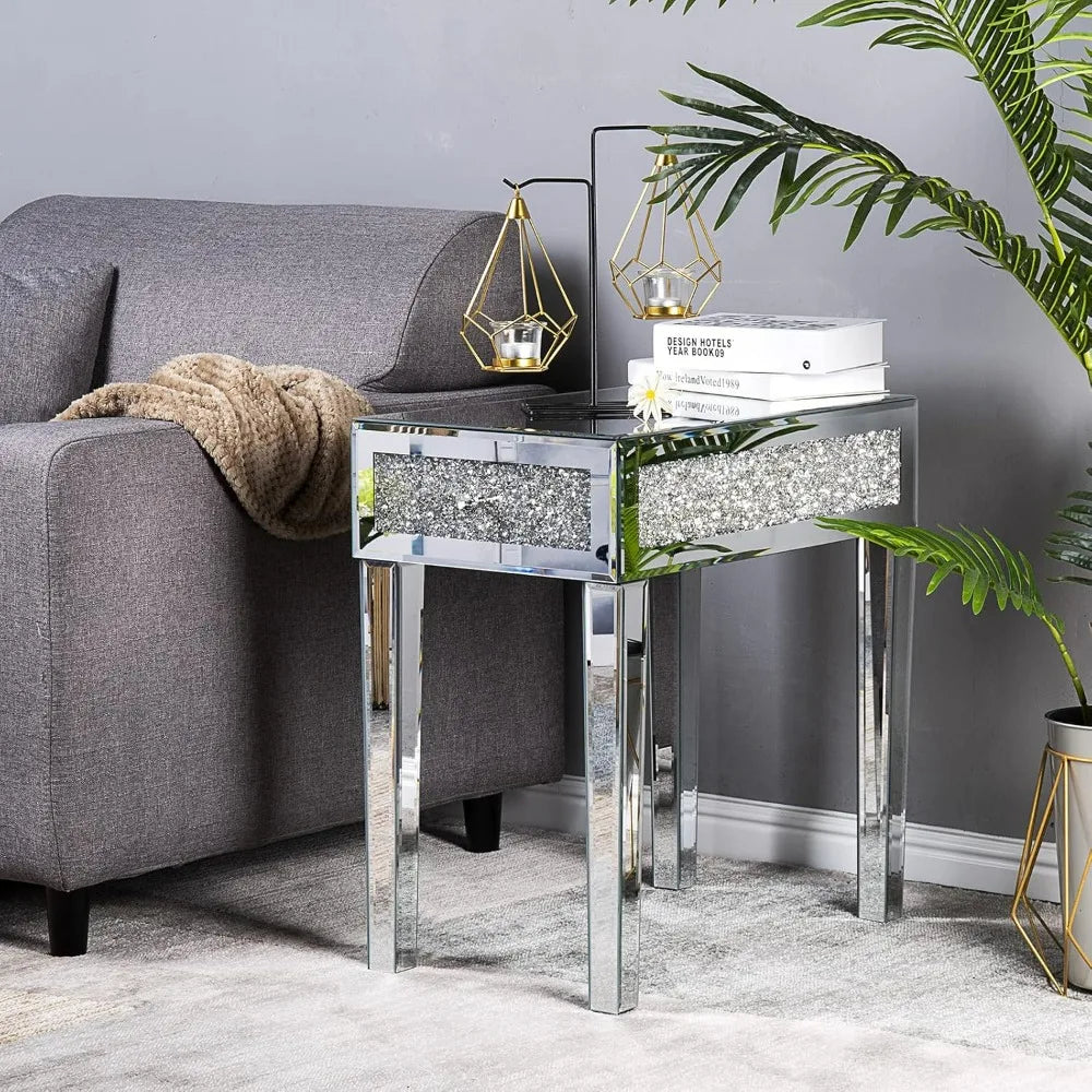 Mirrored Nightstand