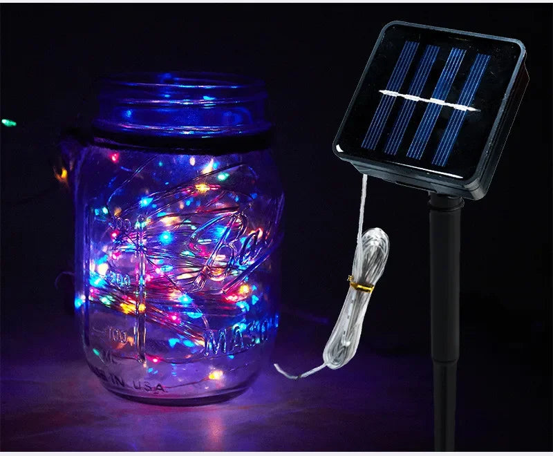 Solar LED Fairy Lights With 100 LEDs For Outdoor Decor