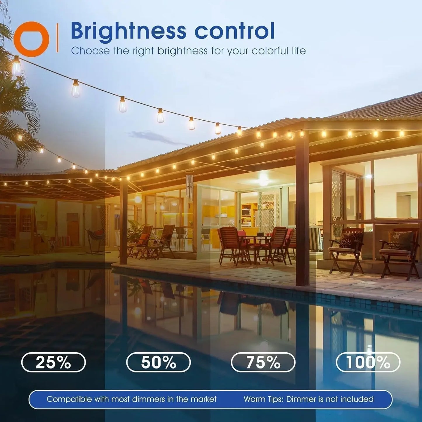 LED Outdoor String Lights