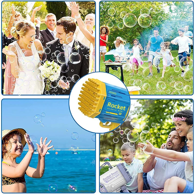 Bubble Gun Kids Toys Rocket