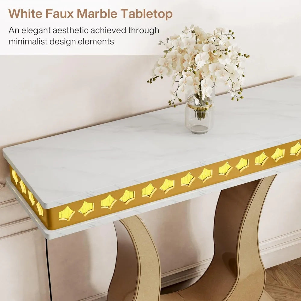 Gold Entryway Table