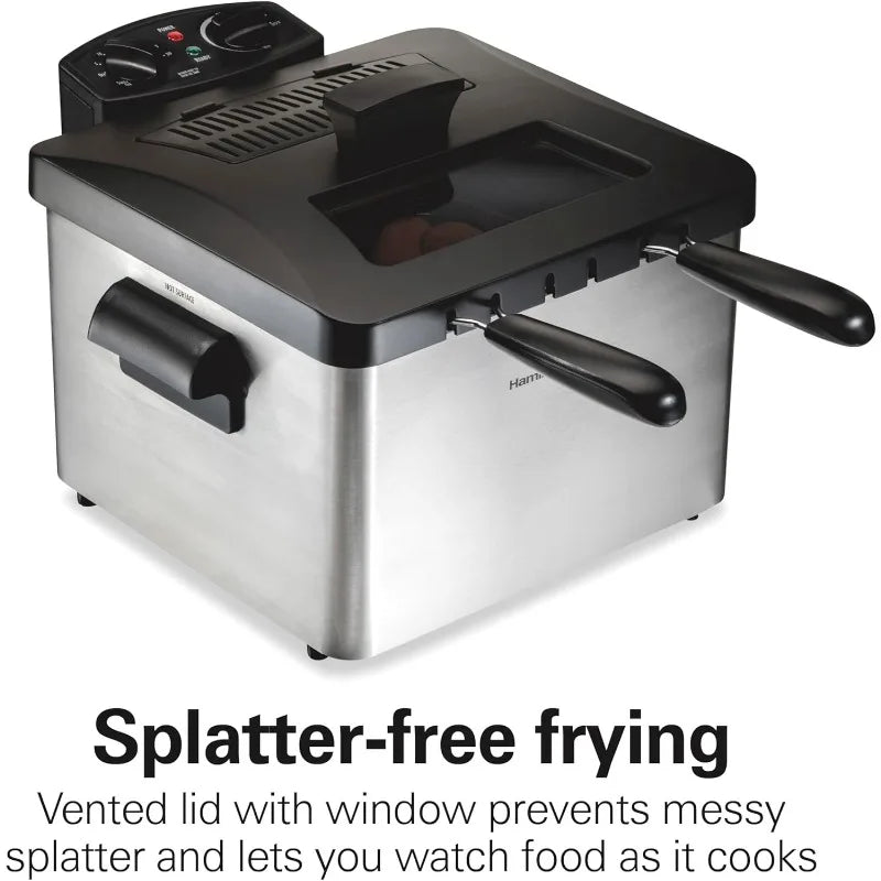 Deep Fryer with 2 Frying Baskets,