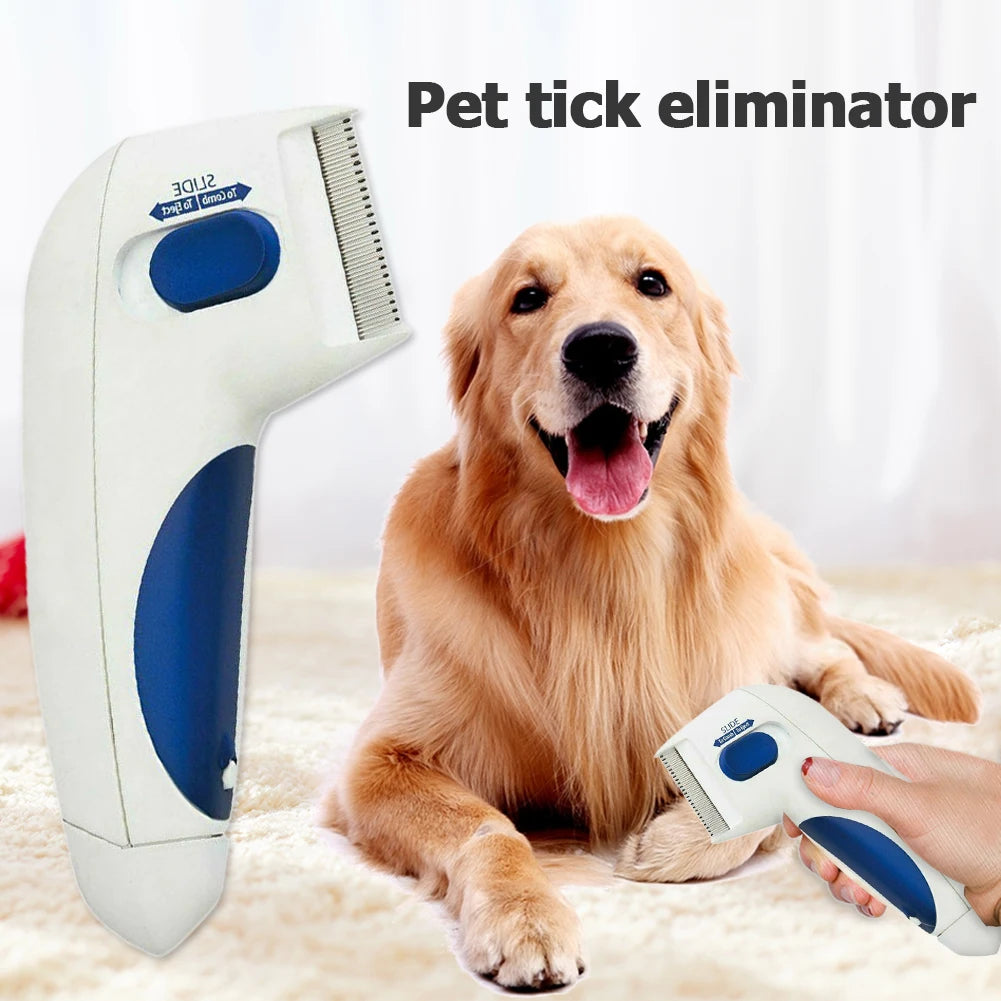 Electric Dog Cat Flea Lice Cleaner Comb