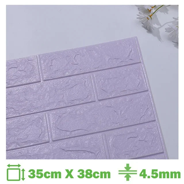 Foam 3D Wall Stickers Self Adhesive Panels