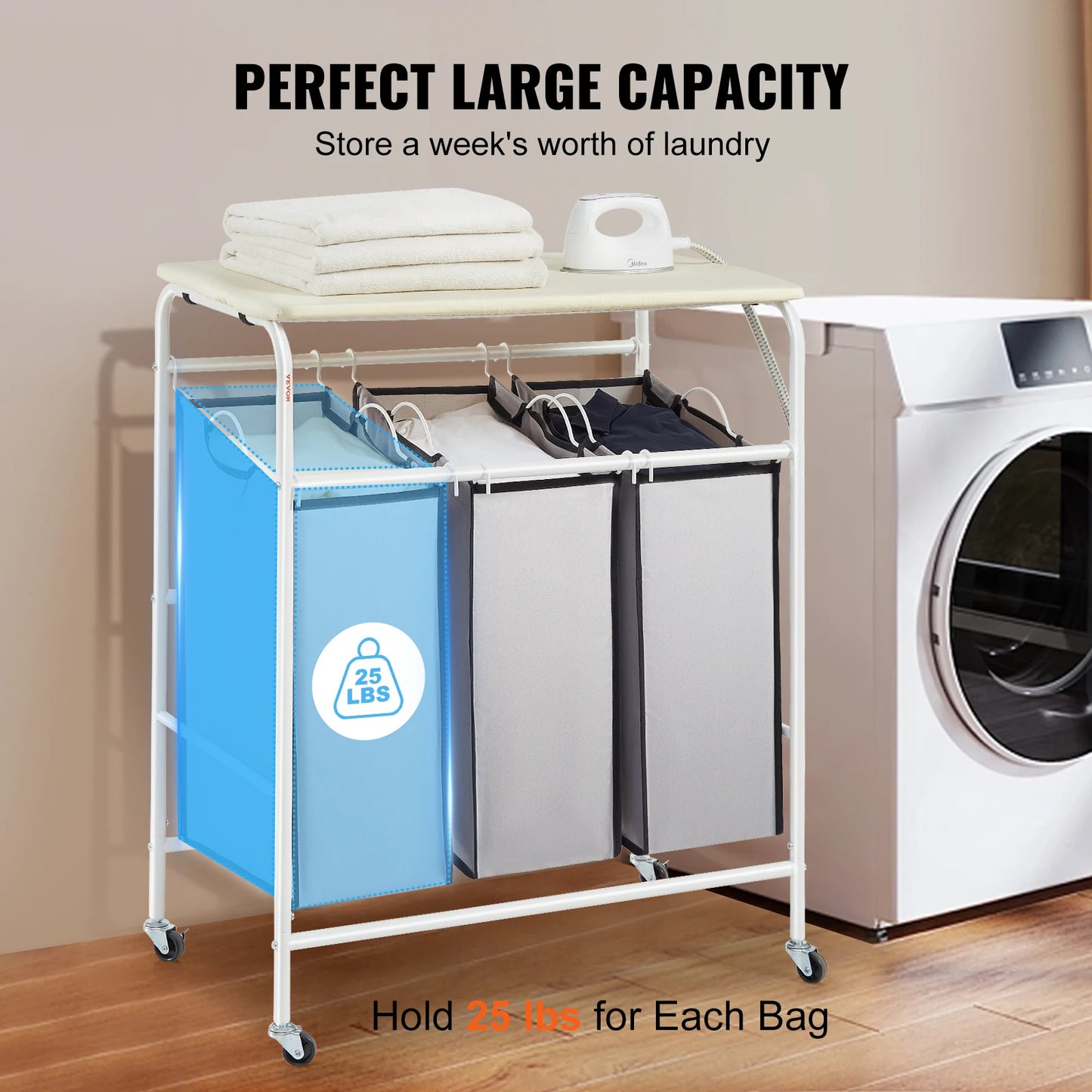 Laundry Sorter Cart