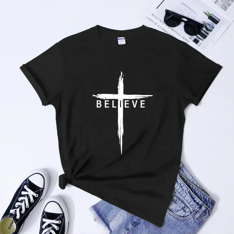 Christian Cross T-Shirt for Women