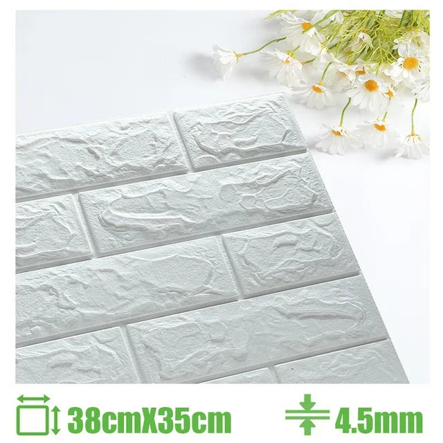 Foam 3D Wall Stickers Self Adhesive Panels