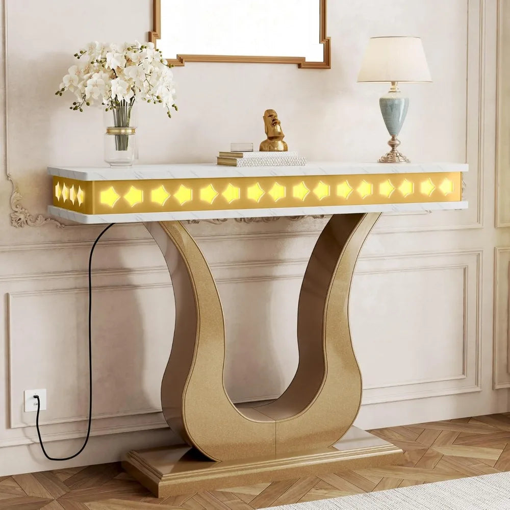 Gold Entryway Table