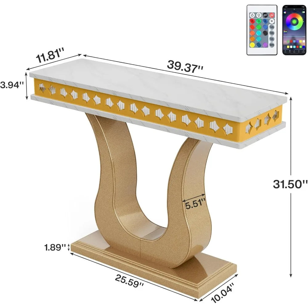 Gold Entryway Table
