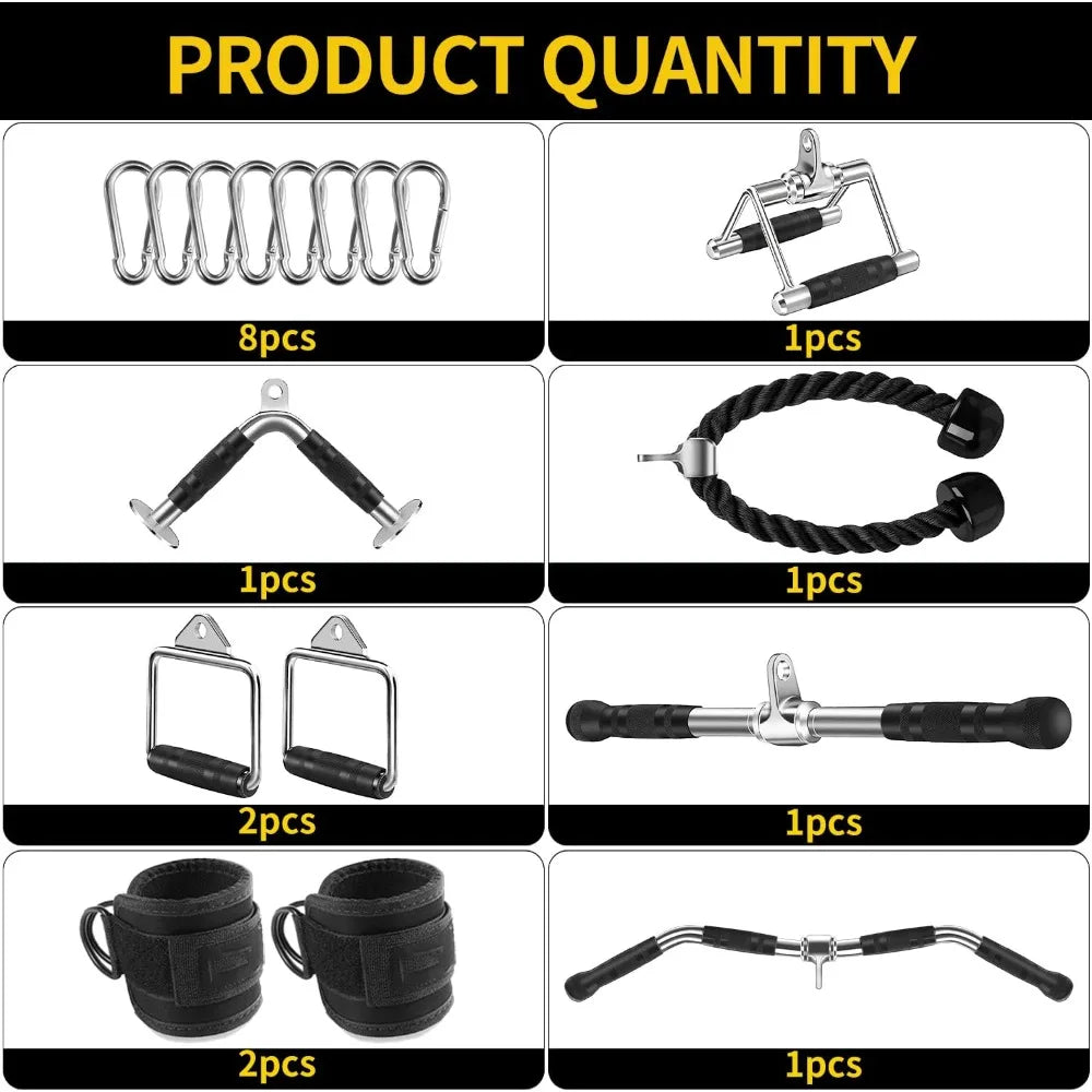 Cable Machine Attachment, LAT Pulldown Attachments, Home Gym Accessories, Triceps Pull Down Attachment - Best
